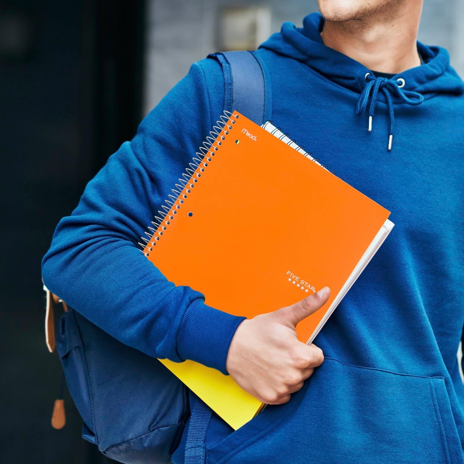 Five Star Spiral Notebook, 1 Subject, College Ruled Paper, 7" x 4-3/8", Personal Size, 80 Sheets, Black (450048AA2-ECM) - Image 7